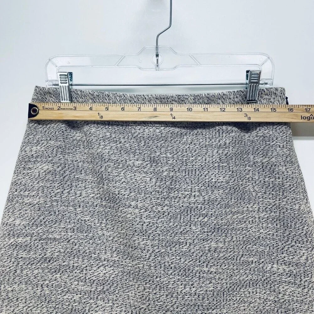 Ann Taylor LOFT Skirt Sz 10P Women’s Straight Mini Lined Maroon Gray White - Picture 4 of 10